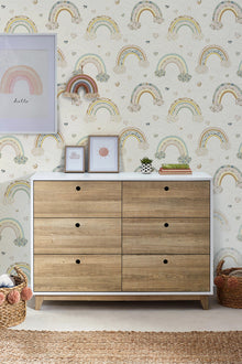 122393 Ditsy Rainbow Pastel Wallpaper by Next
