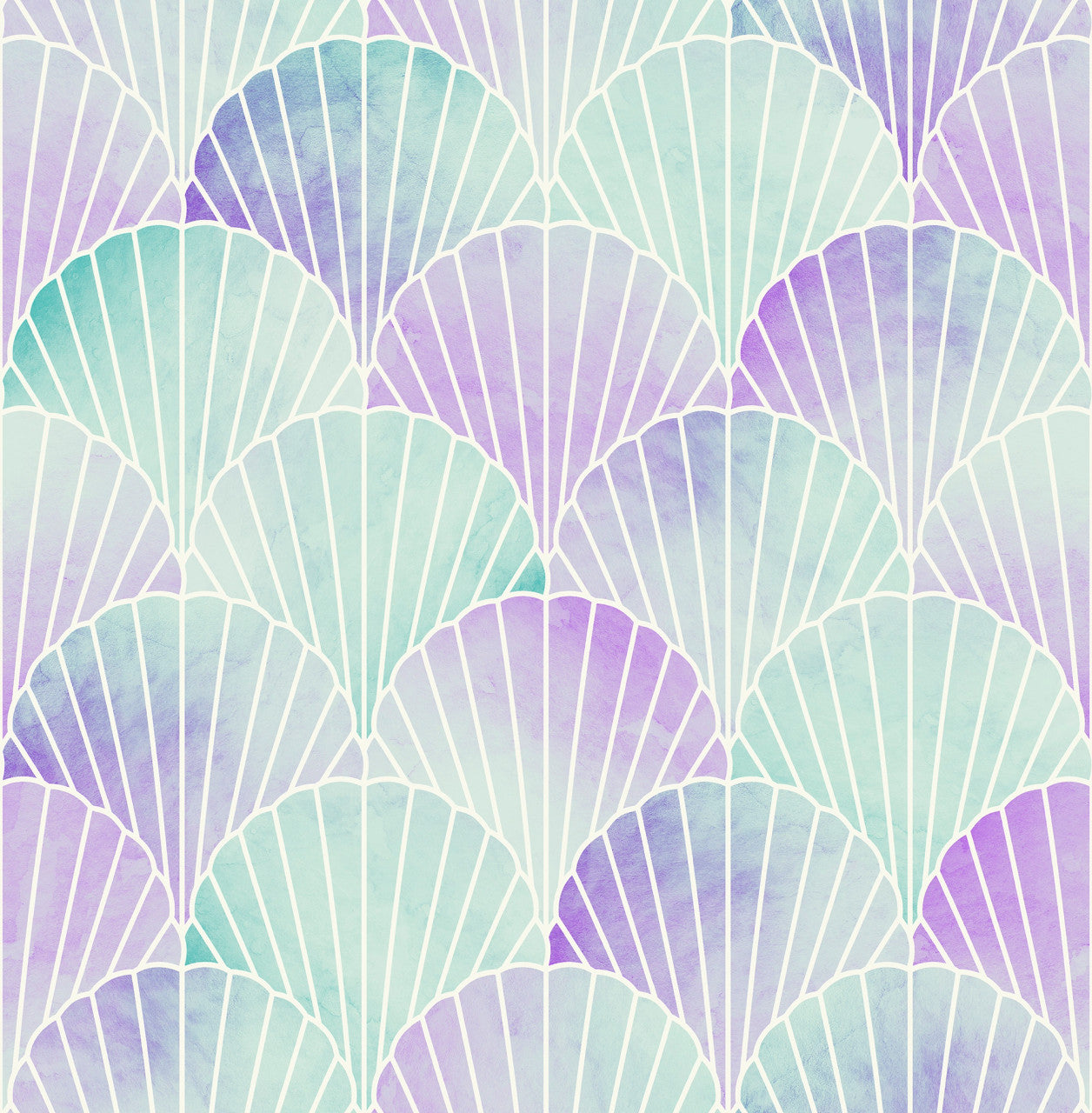 122397 Mermaid Seashell Mystic Floral Wallpaper by Next