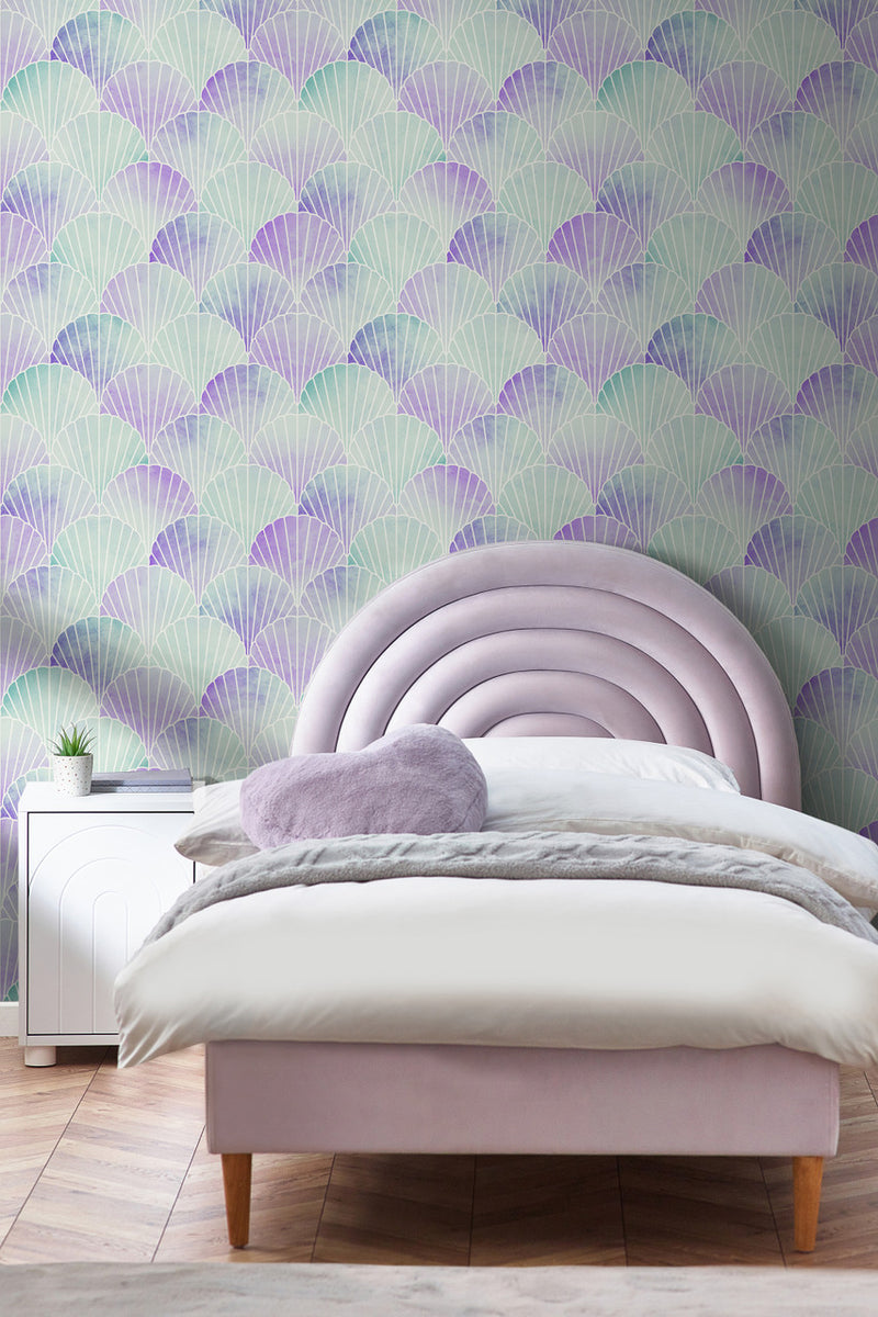 122397 Mermaid Seashell Mystic Floral Wallpaper by Next