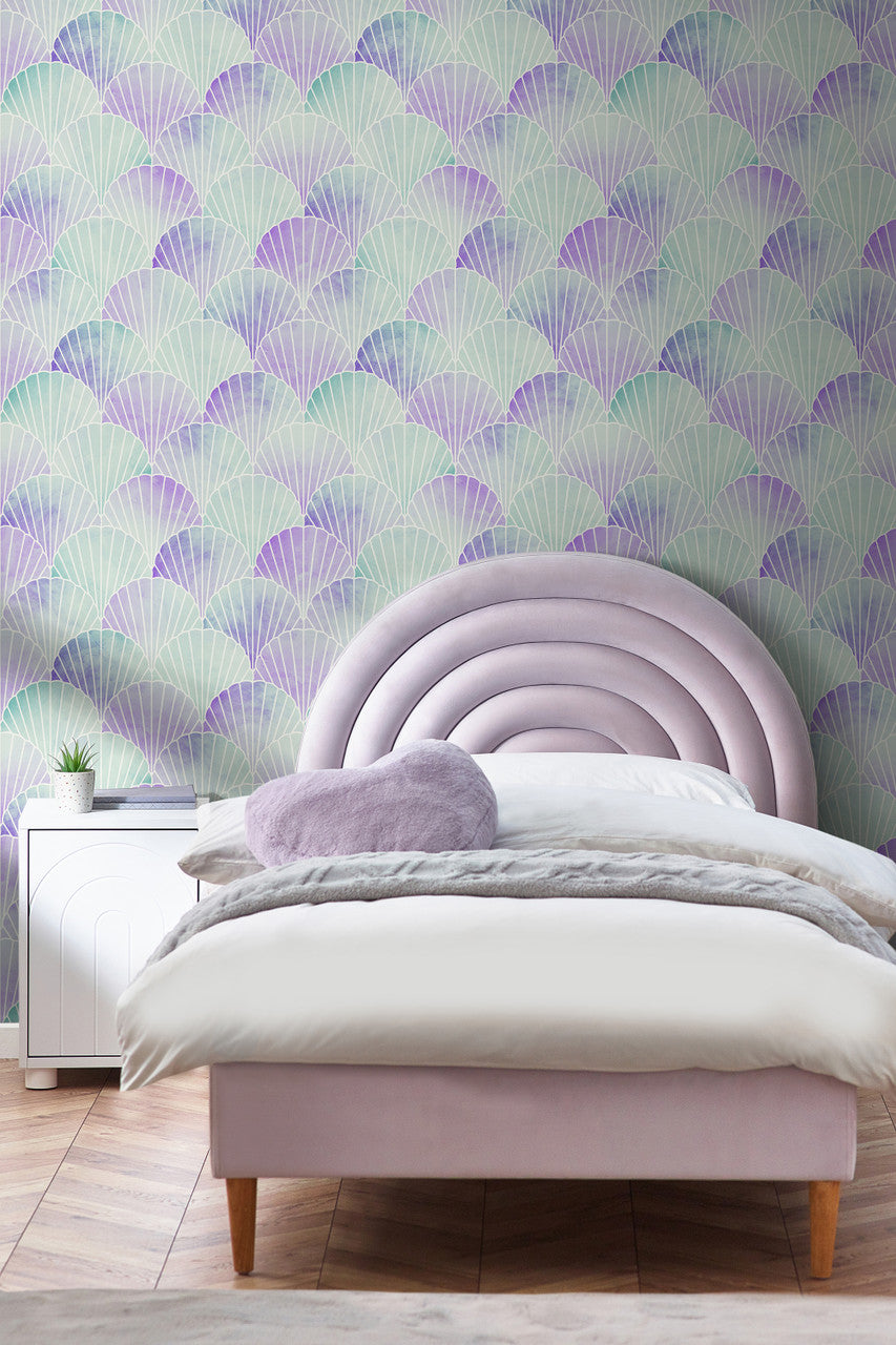 122397 Mermaid Seashell Mystic Floral Wallpaper by Next