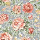 122753 Wild Roses Ochre Yellow Wallpaper by Laura Ashley