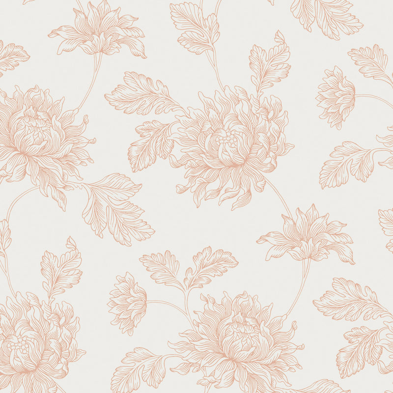 122763 Stratton Plaster Pink Wallpaper by Laura Ashley