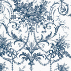 122767 Tuileries Midnight Blue Wallpaper by Laura Ashley