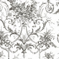 Tuileries Charcoal Grey Wallpaper by Laura Ashley