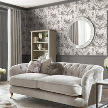 122768 Tuileries Charcoal Grey Wallpaper by Laura Ashley