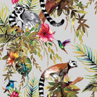 12401 Lemur Metallic Silver Wallpaper by Holden