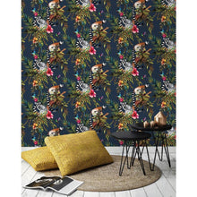 12403 Lemur Midnight Blue Wallpaper by Holden