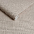 124095 Rustic Weft Praline Wallpaper by Graham and Brown