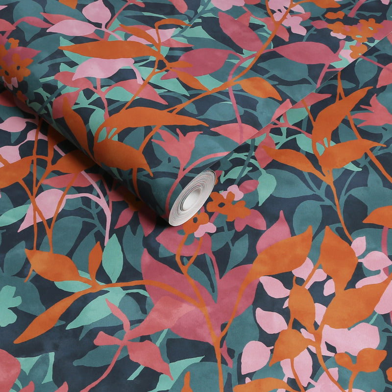 124117 Fleur Vivid Wallpaper by Graham and Brown