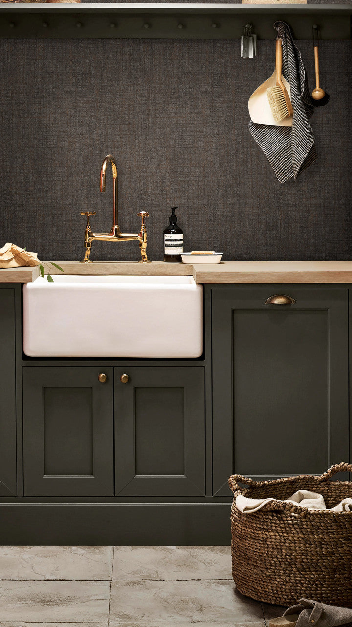 124141 Armando Chocolate Wallpaper by Graham and Brown