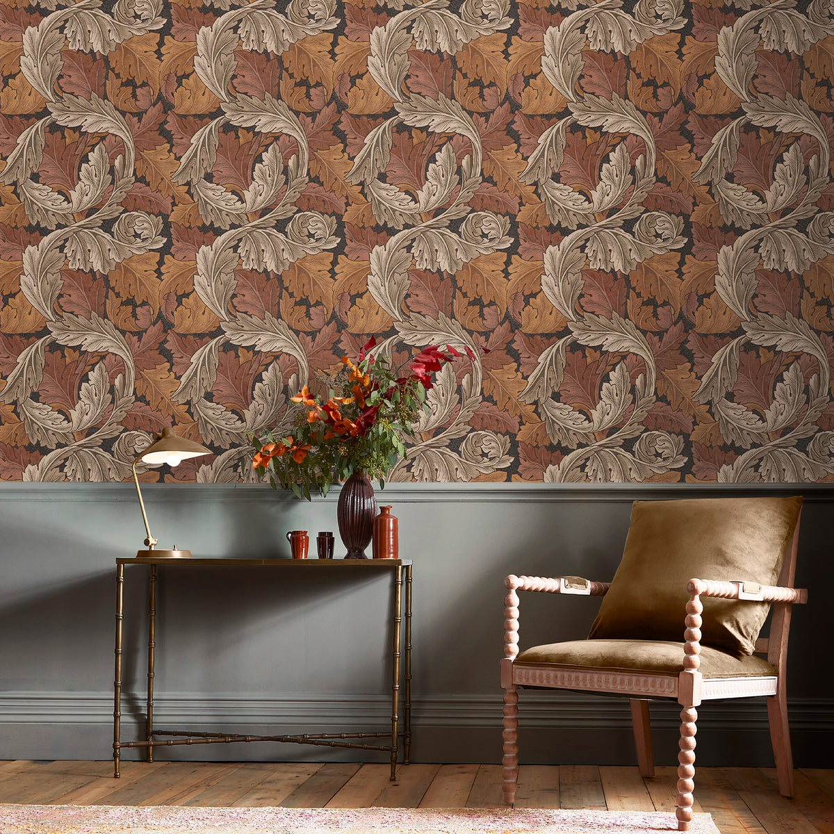 Acanthus Wallpaper by William Morris at Home