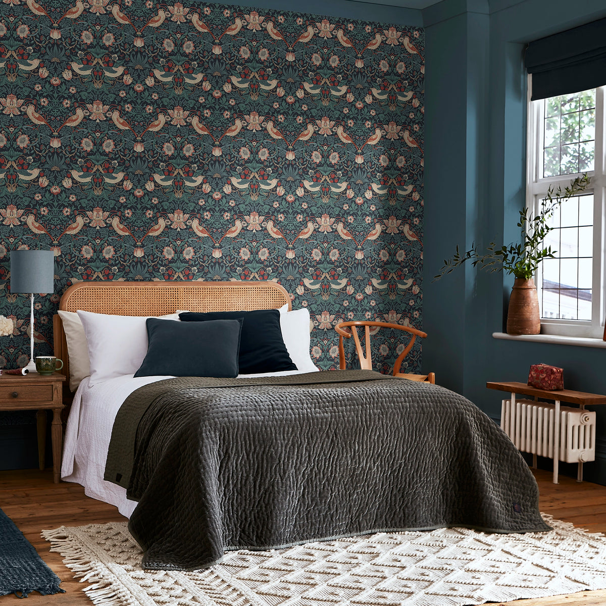 Strawberry Thief Wallpaper by William Morris at Home