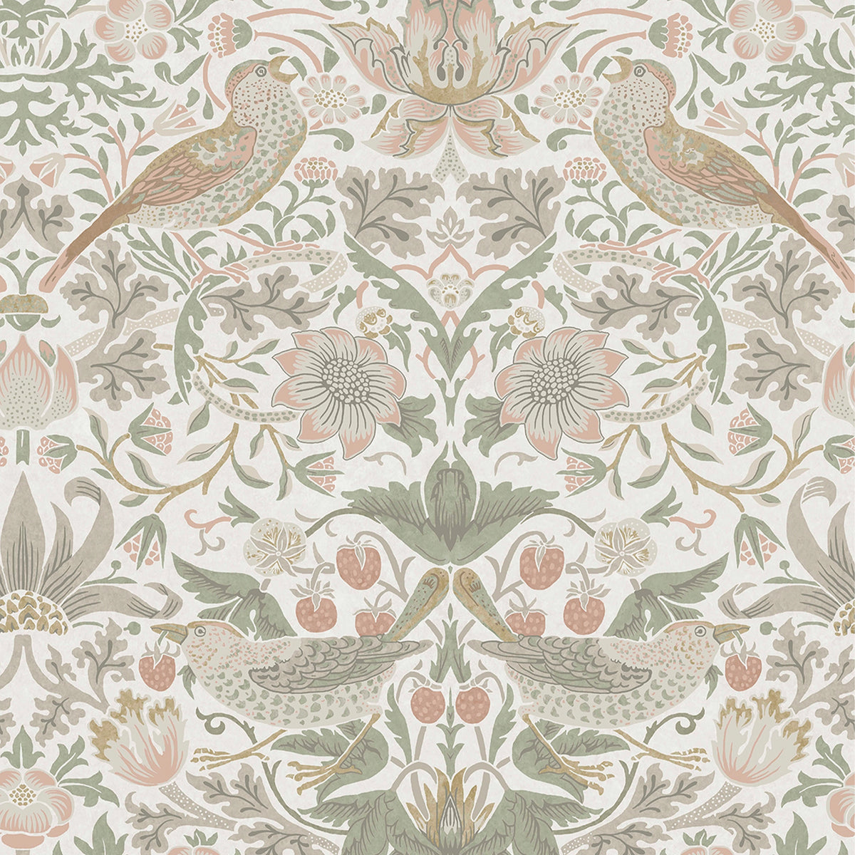 Strawberry Thief Wallpaper by William Morris at Home