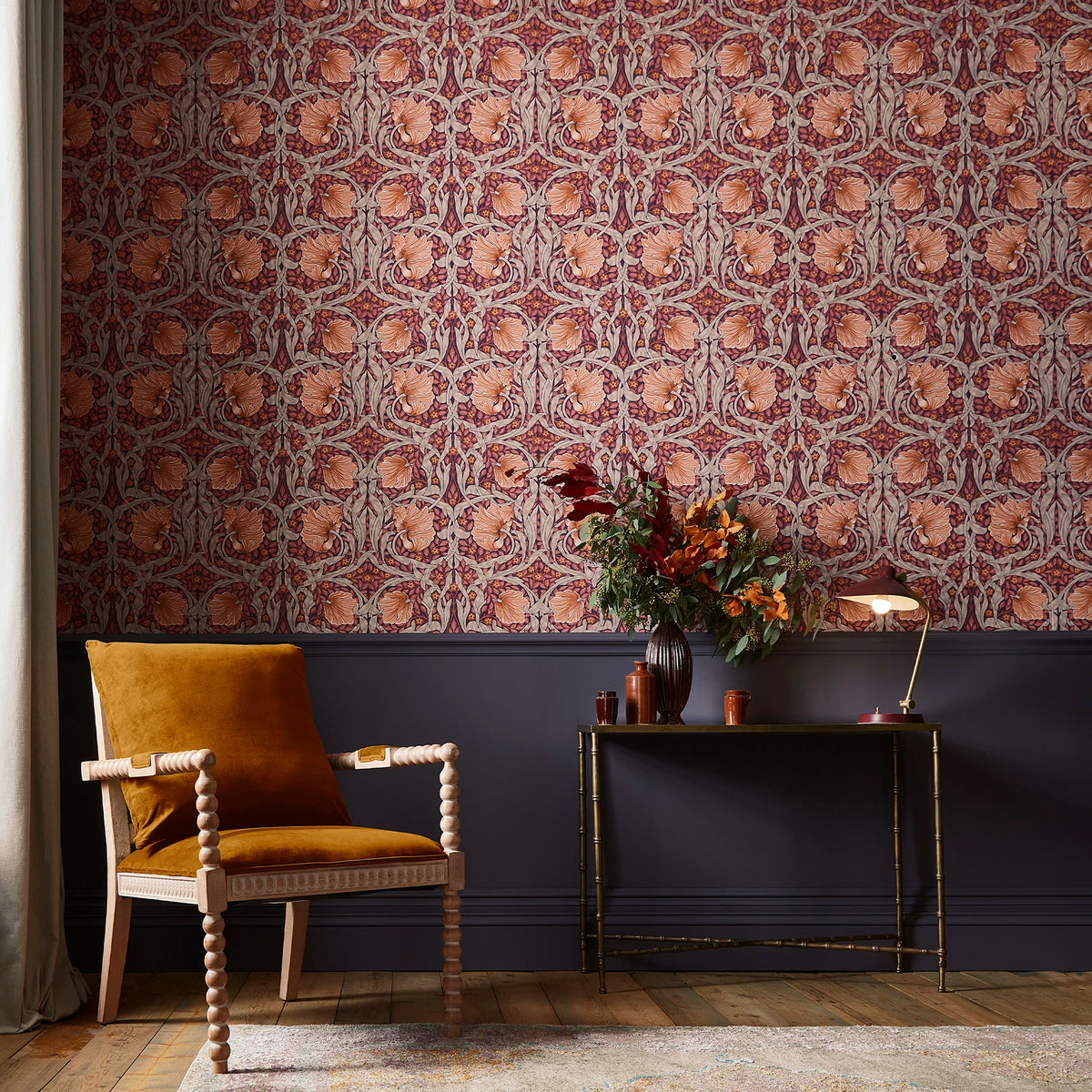 Pimpernel Wallpaper by William Morris at Home