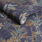 125062 Solstice Navy Copper Superfresco Easy Wallpaper