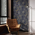 125062 Solstice Navy Copper Superfresco Easy Wallpaper