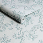 125114 Boudoir Beauty Blue Wallpaper by Rachel Ashwell