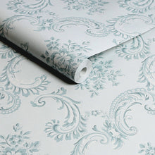 125114 Boudoir Beauty Blue Wallpaper by Rachel Ashwell