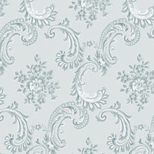 125114 Boudoir Beauty Blue Wallpaper by Rachel Ashwell