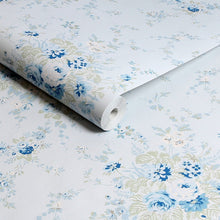 125128 Garden Floral Soft Blue Wallpaper by Rachel Ashwell