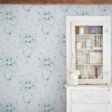 125128 Garden Floral Soft Blue Wallpaper by Rachel Ashwell