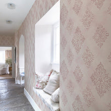 125136 Diamond Motif Pink Wallpaper by Rachel Ashwell