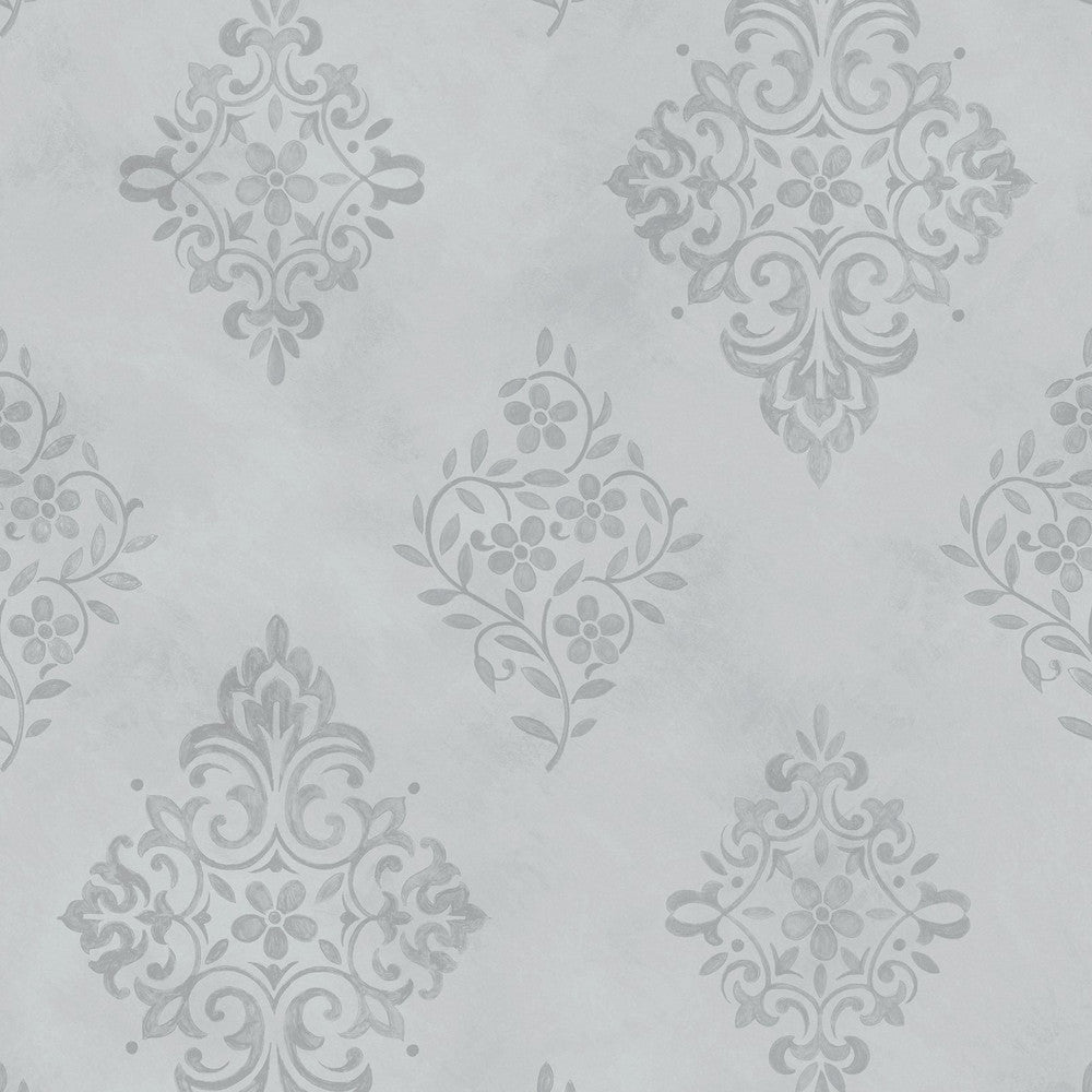 125137 Diamond Motif Blue Wallpaper by Rachel Ashwell