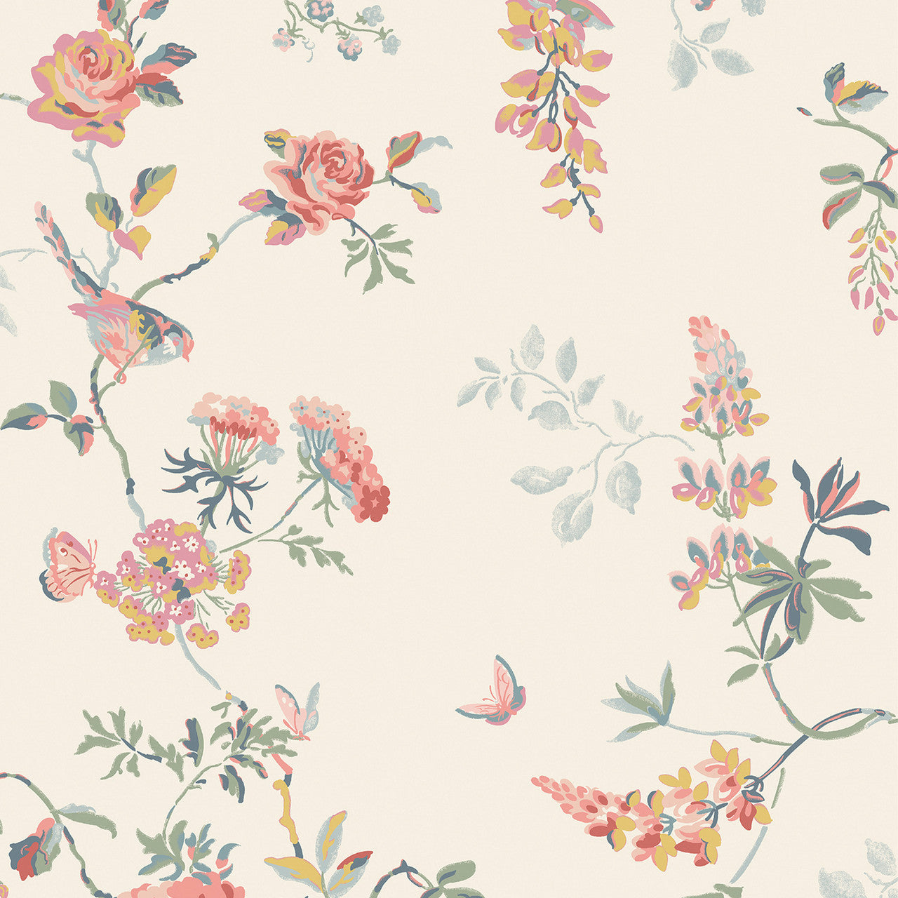 125503 Birds & Roses Spring Wallpaper by Cath Kidston