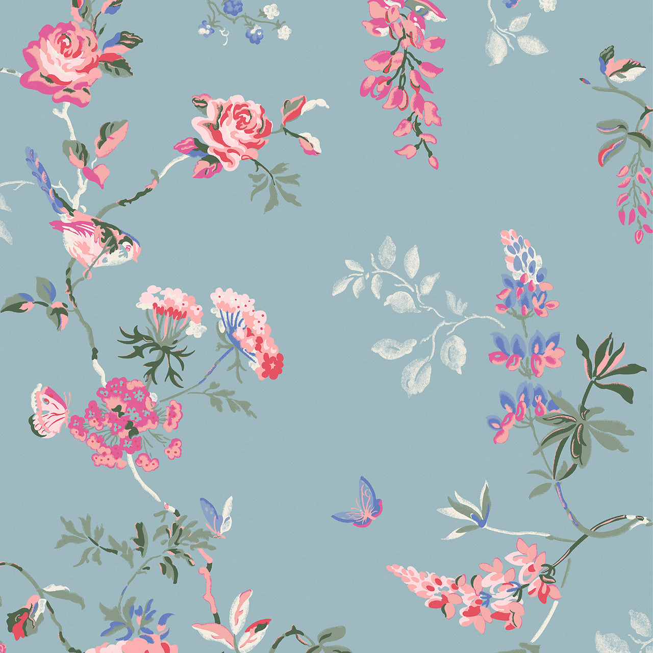 125504 Birds & Roses Summer Wallpaper by Cath Kidston