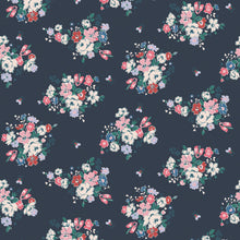 125510 Clifton Floral Navy Wallpaper by Cath Kidston