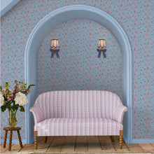 125513 Rows and Bows Blue Wallpaper by Cath Kidston