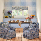 125514 Painted Gingham Blue Wallpaper by Cath Kidston