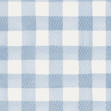 125514 Painted Gingham Blue Wallpaper by Cath Kidston