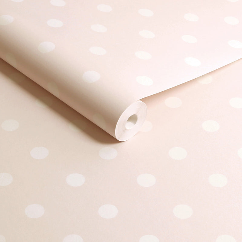 125520 Button Spot Pink Wallpaper by Cath Kidston
