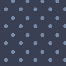 125523 Button Spot Navy Wallpaper by Cath Kidston