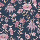 125525 Friendship Garden Navy Wallpaper by Cath Kidston