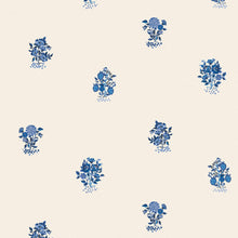 125529 Kingdom Posey Blue Wallpaper by Cath Kidston