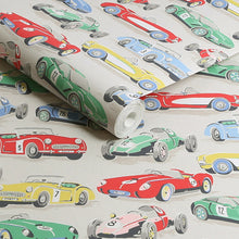 125535 Vintage Cars Multi Wallpaper by Cath Kidston