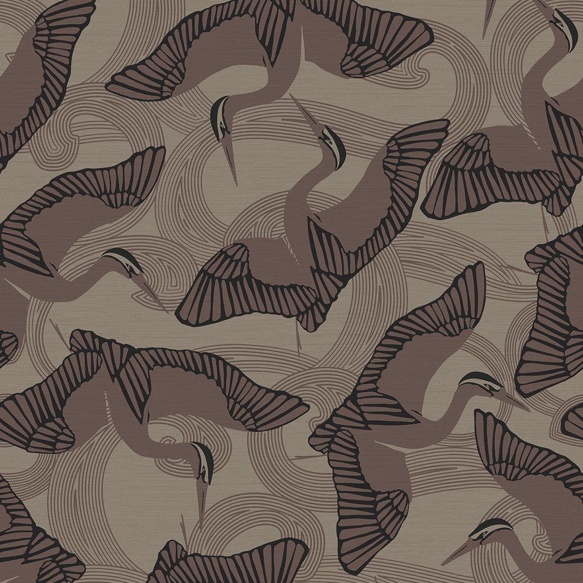 12620 Cranes Ted Baker Fantasia Wallpaper by Galerie