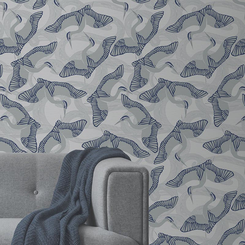 12622 Cranes Ted Baker Fantasia Wallpaper by Galerie