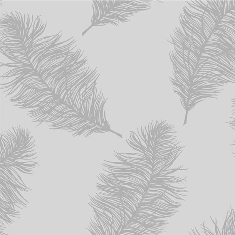 12626 Fawning Feather Grey and Silver Wallpaper By Holden DŽcor