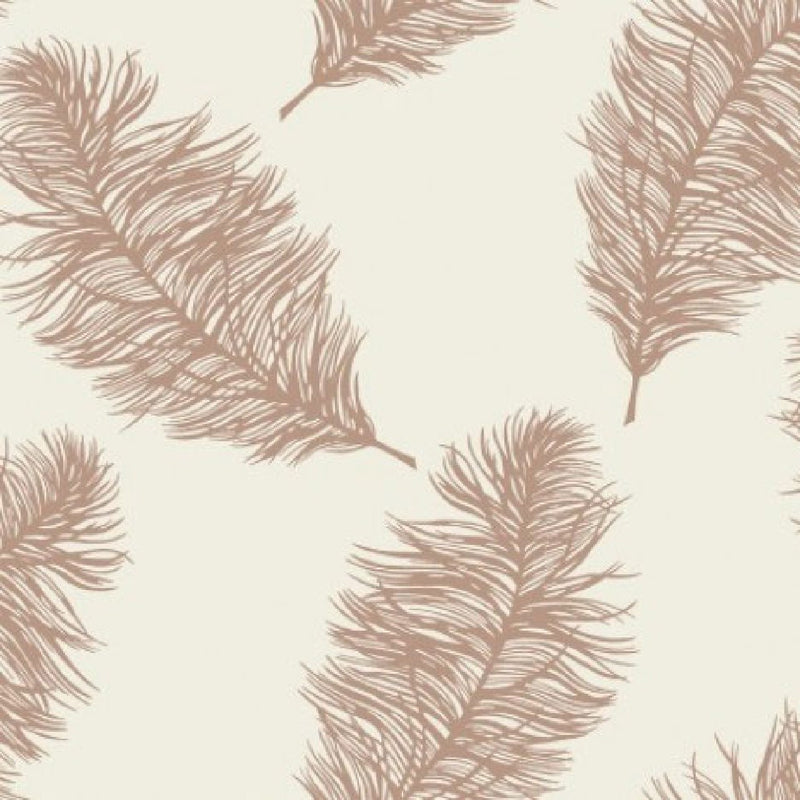 12627 Fawning Feather Cream and Rose Gold Wallpaper By Holden DŽcor