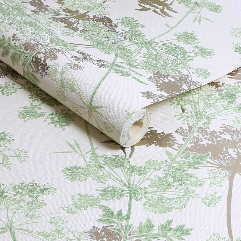 128154 Meadow Green Botanical Superfresco Wallpaper