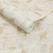 128805 Ornamental Leaf Cream Boutique Wallpaper