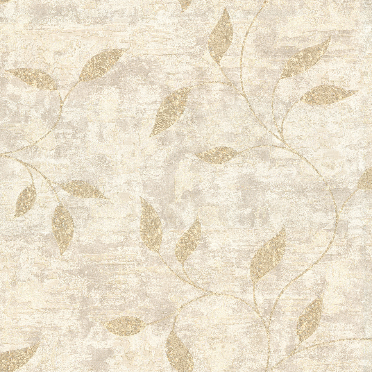 128805 Ornamental Leaf Cream Boutique Wallpaper
