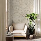 128805 Ornamental Leaf Cream Boutique Wallpaper