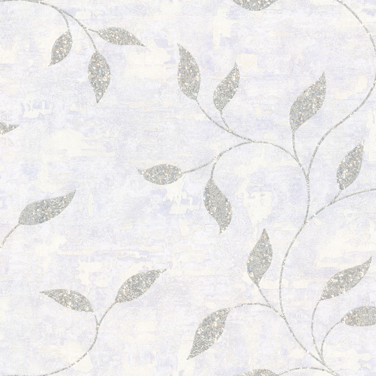 128811 Ornamental Leaf Silver Boutique Wallpaper