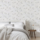 128811 Ornamental Leaf Silver Boutique Wallpaper