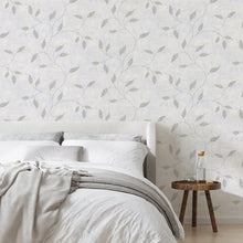 128811 Ornamental Leaf Silver Boutique Wallpaper