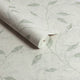 Ornamental Leaf Sage Boutique Wallpaper